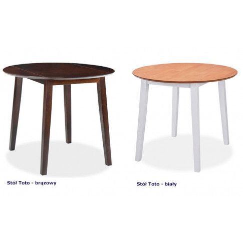 Szczegółowe zdjęcie nr 5 produktu Okrągły stół Toto - brązowy