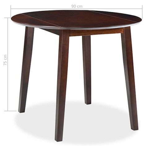 Szczegółowe zdjęcie nr 7 produktu Okrągły stół Toto - brązowy