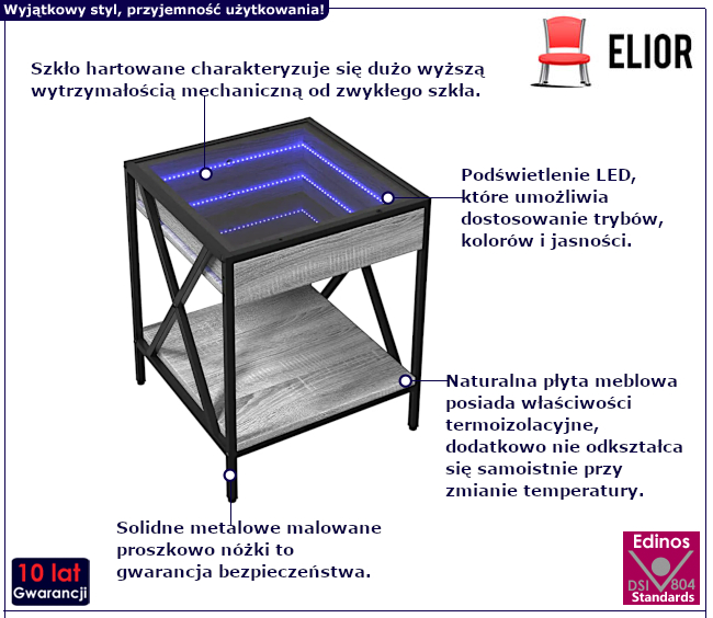 Stolik kawowy Nivelo