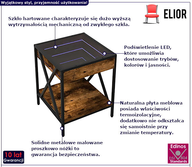 Stolik kawowy Nivelo