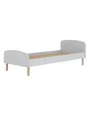 Pojedyncze skandynawskie łóżko z materacem 90x200cm - Aproxi 4X w sklepie Edinos.pl
