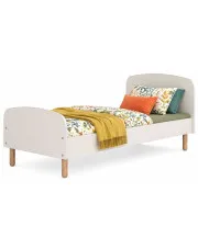 Pojedyncze skandynawskie łóżko z materacem 90x200cm - Inver 4X w sklepie Edinos.pl