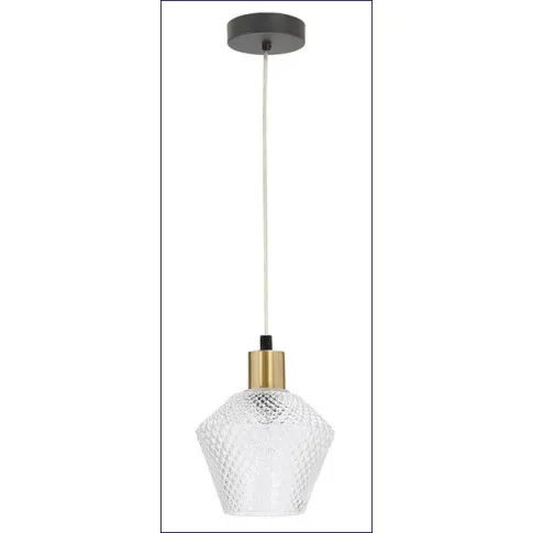 Nowoczesna lampa wisząca ze szklanym kloszem D271-Wela