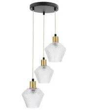 Nowoczesna lampa wisząca z trzema punktami światła - D272-Wela w sklepie Edinos.pl