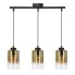 Nowoczesna lampa wisząca ze złotymi kloszami - D276-Evel