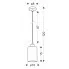 Wymiary lampy wiszącej D274-Evel