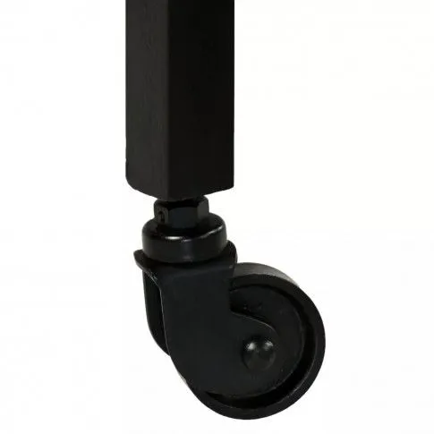 Szczegółowe zdjęcie nr 6 produktu Stół industrialny Fergo na kółkach – brązowy