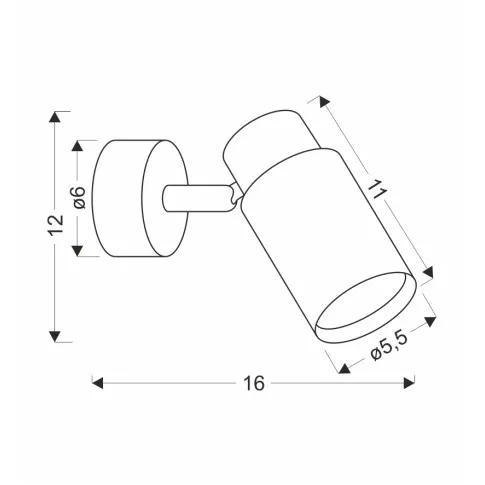 Fotografia Claro lampa kinkiet biały 1x15W KikiU10 klosz biały+drewniany z kategorii Oświetlenie