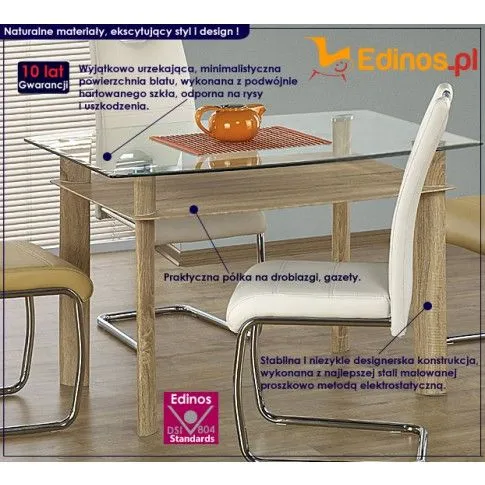 Fotografia Stół szklany Benfi z kategorii Stoły