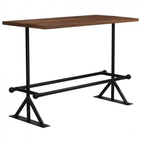 Szczegółowe zdjęcie nr 8 produktu Stolik barowy vintage Erta 4X – ciemnobrązowy