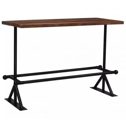 Zdjęcie produktu Stolik barowy vintage Erta 4X – ciemnobrązowy.