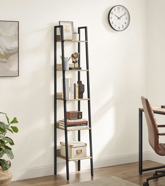 Wnętrze nowoczesne z wykorzystaniem regału Marinex dąb sonoma