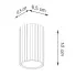 Wymiary lampy sufitowej D286-Avium