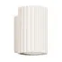 Kremowy nowoczesny metalowy kinkiet ryflowany - D287-Avium