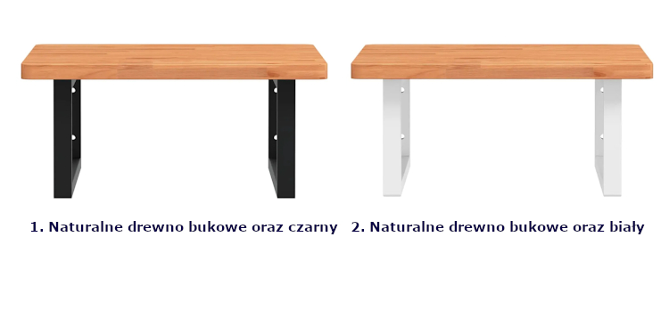 Wersje kolorystyczne półki ściennej Divano