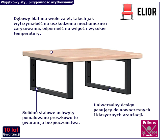 Półka ścienna pod umywalkę Bafo