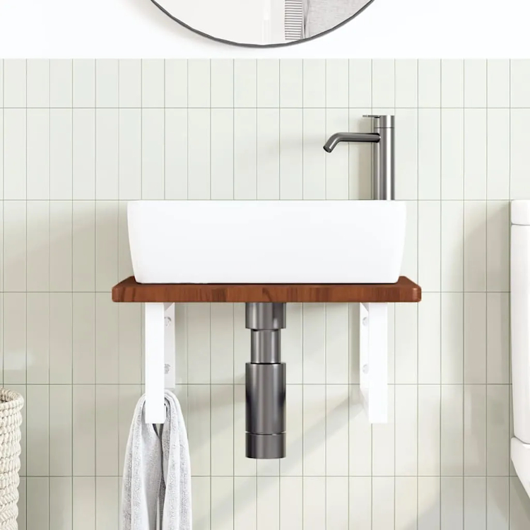 Wizualizacja półki ściennej pod umywalkę Bafo