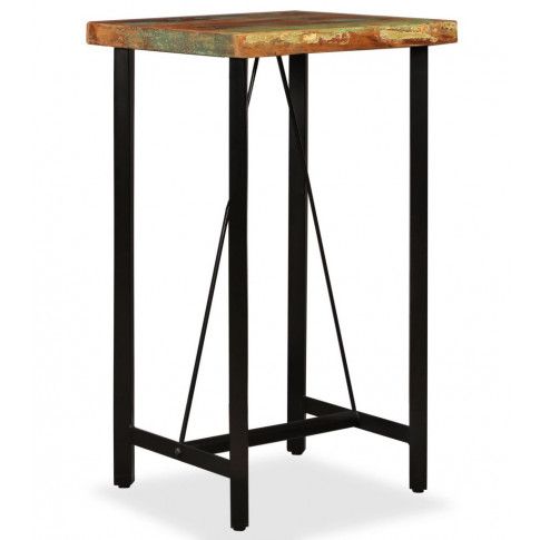 Zdjęcie produktu Wielokolorowy stolik z odzyskanego drewna – Chris 2X.