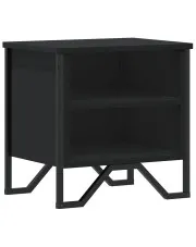 Czarna szafka nocna w stylu loft - Cordani w sklepie Edinos.pl