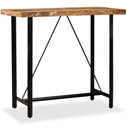 Wielokolorowy stolik z drewna odzyskanego Chris 3X