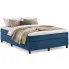Niebieskie aksamitne łóżko z materacem 120x190 - Aleppo