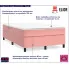 Łóżko z materacem Lixyl w kolorze różowym