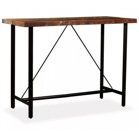 Zdjęcie produktu  Wielokolorowy stolik z odzyskanego drewna – Chris 4X.