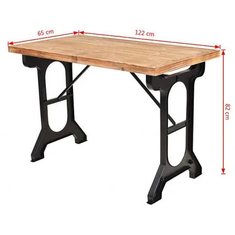 Szczegółowe zdjęcie nr 8 produktu Industrialny stół Dexo - jodła