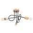 Trzyramienna czarna lampa tebe M055