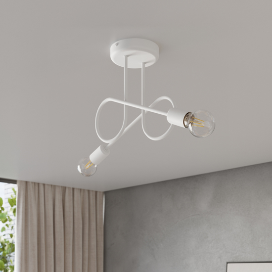 Lampa sufitowa dwuramienna Tebe M055
