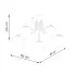 wymiary stylowej lampy pajaka Fato M056