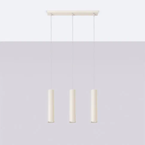 Fotografia Lampa wisząca Bord 3L beżowa z kategorii Oświetlenie