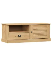 Sosnowa klasyczna szafka pod TV - Ofdox 15X w sklepie Edinos.pl