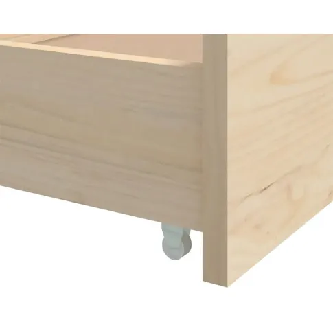 Szczegółowe zdjęcie nr 9 produktu Sosnowe pojedyncze łóżko z szufladami 90x200 - Kamos