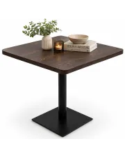 Ciemnobrązowy mały stół bistro – Abril 4X w sklepie Edinos.pl