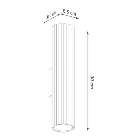 Wymiary kinkietu D289-Avium
