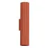 Metalowy karbowany kinkiet w kolorze ochra - D289-Melson