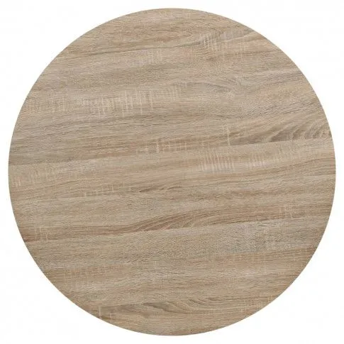 Szczegółowe zdjęcie nr 6 produktu Okrągły stolik bistro drewno dębowe - Abril 3X