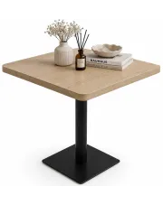 Jasnobrązowy mały stół bistro - Abril 4X w sklepie Edinos.pl