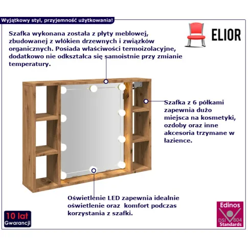 Vitoria szafka o kolorze dębu artisan