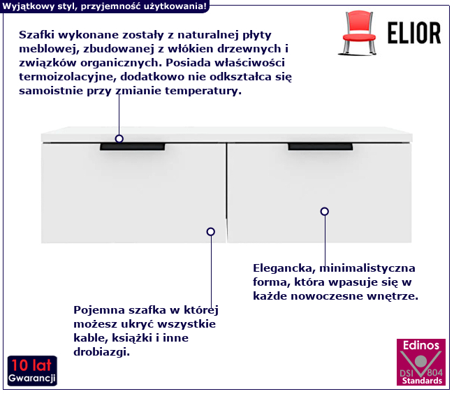 Wiszące szafki do salonu Altario