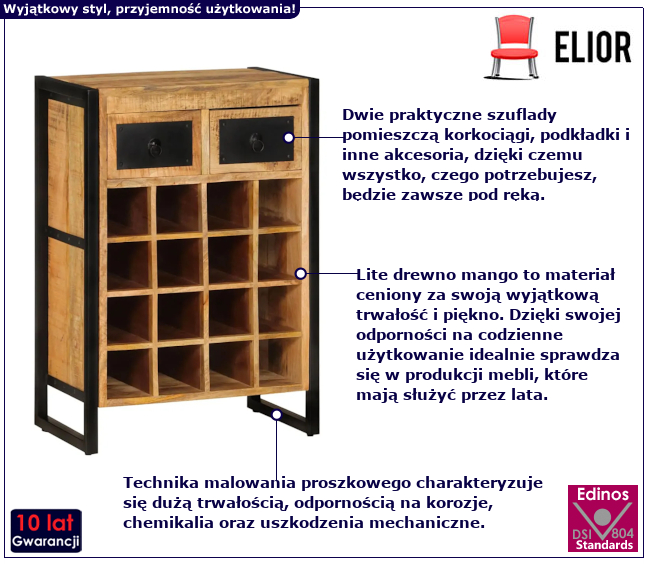 Regał na wino Limora