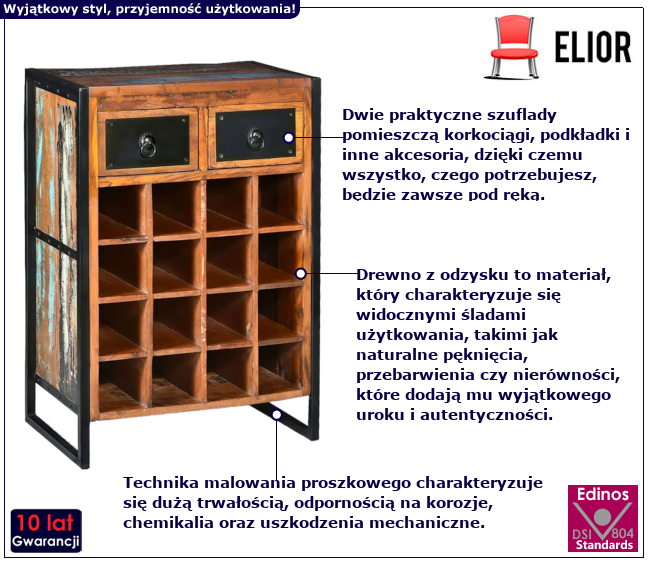 Regał na wino Vinvita