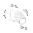 Wymiary kinkietu D290-Avium