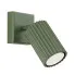 Oliwkowy metalowy kinkiet karbowany - D290-Avium