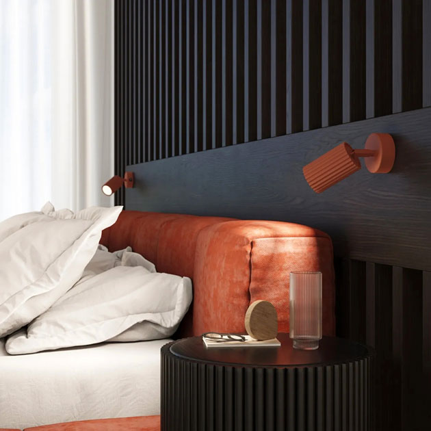 Metalowy kinkiet D290-Melson ochra