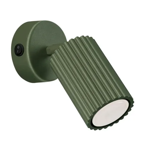 Oliwkowy metalowy kinkiet D291-Avium