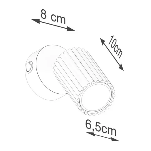 Wymiary kinkietu D291-Avium