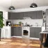 Wizualizacja kuchni z szarymi meblami Tereza