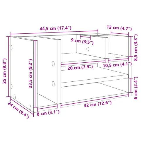 Wymiary nadstawki Sannir